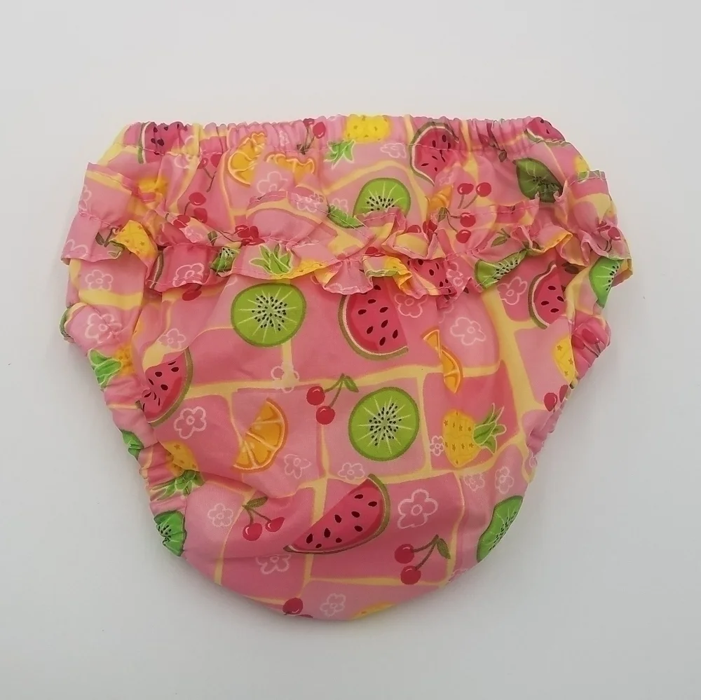 iPlay Fruit Watermelon Pineapple Lime Swim Bottom Ruffle Diaper Cover 12m
